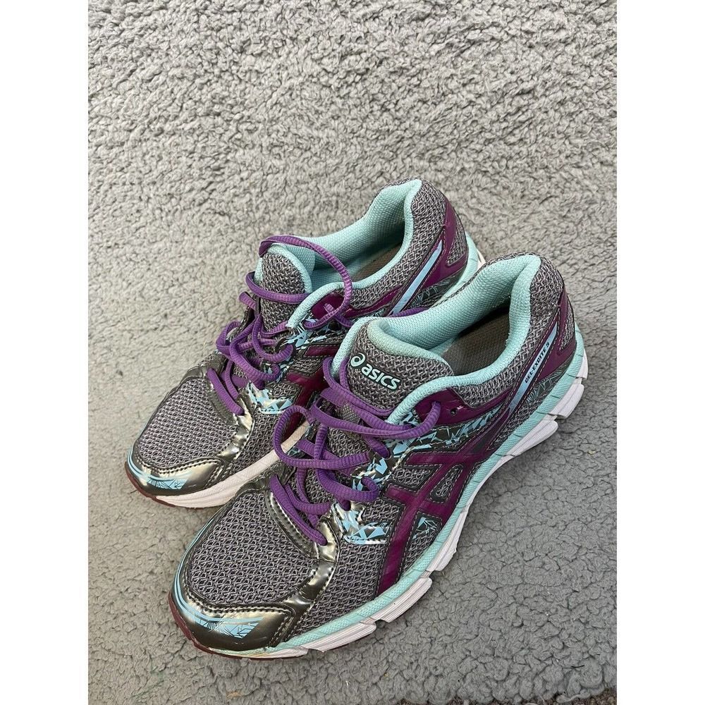 Asics Running GEL-EXCITE 3 Athletic Shoes T5B9N Gray/Purple/Aqua Womens Size 8